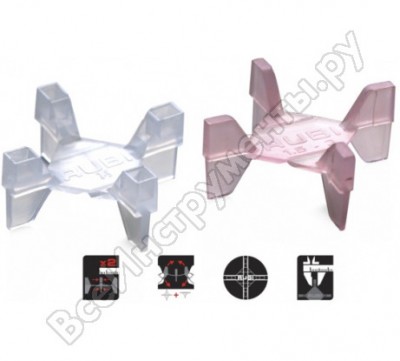RUBI Крестик TwinFlex 1,5-3мм пакет 100шт 02957 2957