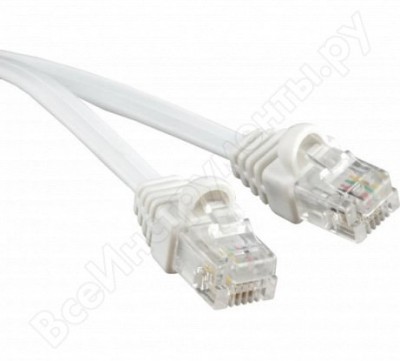 Hyperline патч-корд телефонный pcm-rj12-rj12-3m-wh 373880