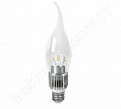 Gauss лампа LED candle tailed crystal clear 5w e27 4100k диммируемая sqha104202205-d