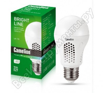 Camelion la-115 св-к LED аккумуляторный с цоколем е27 li-ion, 220в 13151