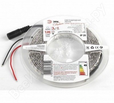 Эра 635322 эра лента светодиодная ls3528-120led-ip20-w-eco-3m б0002327