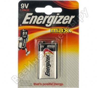 Батарейка Energizer Maximum 6LR61 9В бл/1 щелочная 7638900426663