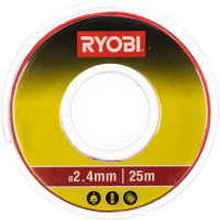 Ryobi Леска 2,4 мм 25 м круглая, красная RAC134 5132002627