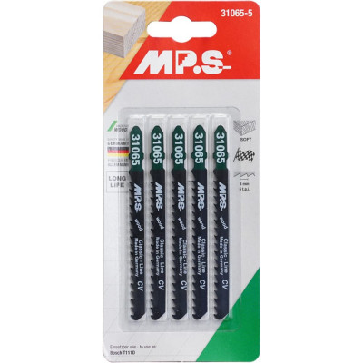 Mps пилки 100*75*4мм-6з/д древ., пластик h=6-60mm быстр. груб. распил 5 шт/уп 31065
