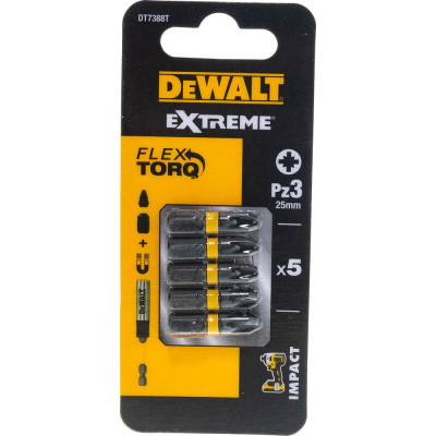 Ударные биты Dewalt DT7388T IMPACT Torsion