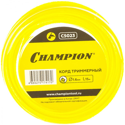 CHAMPION Корд трим. Star 1.6мм* 15м , C5023