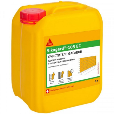 SIKA Gard-105 EC Канистра 5 л. Средство для удаления высолов с фасадов зданий 573451