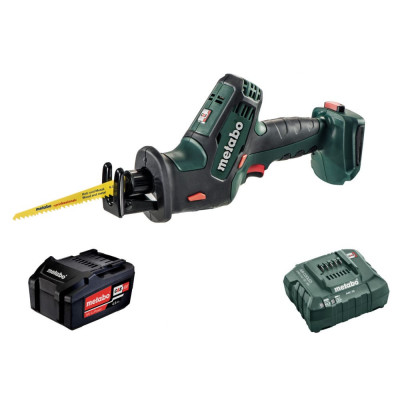 Metabo а.ножовка sse18ltxcompact 18в1х3,5 ач lihd, ЗУ asc t03340