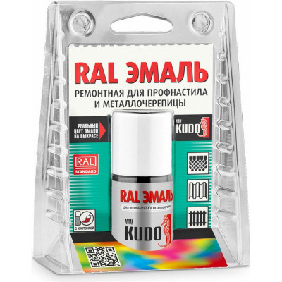 KUDO Эмаль ремонтная во флаконе с кисточкой 
