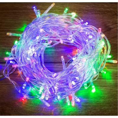 Neon-Night Светодиодная гирлянда-нить 8 реж 15м 120 LED прозр провод мультиколор 303-199