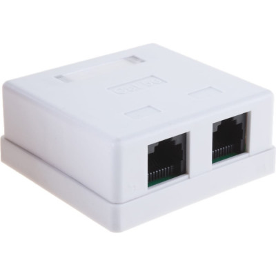 Cablexpert Розетка RJ-45 кат.5e внешняя 2 порта, 110&Krone NA214