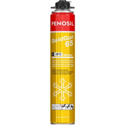 Penosil Пена монтажная профессиональная зимняя GoldGun 65 winter 875 мл, A1253Z