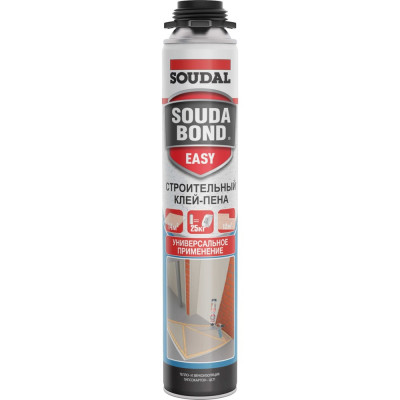 Soudal Полиуретановый клей в аэрозоле Easy Soudabond Gun 0.75 л 121618