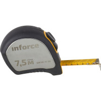 Inforce Рулетка в корпусе из нержавеющей стали с автостопом 7,5x25мм GW 06-11-26