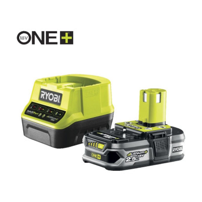 Ryobi ONE+ Li-Ion аккумулятор 2.5Aч + зарядное устройство RC18120, RC18120-125 5133003359