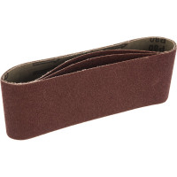 Лента шлифовальная 3 шт. 75х457 мм К80 Энкор 20223