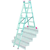 Трехсекционная алюминиевая лестница 3х6 Krause Corda 013361