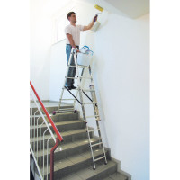 Трехсекционная алюминиевая лестница 3х6 Krause Corda 013361