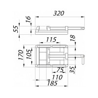 Станочные тиски 4" Сорокин 20.4