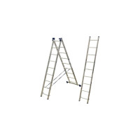 Лестница алюминиевая Алюмет 3х9 ступеней трехсекционная универсальная H3 5309