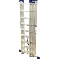 Лестница алюминиевая Алюмет 3х9 ступеней трехсекционная универсальная H3 5309