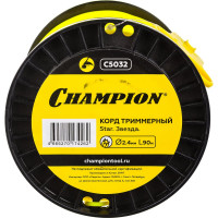 Корд триммерный Star (2.4 мм; 90 м; звезда) CHAMPION C5032