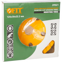 Диск алмазный шлифовальный Турбо для УШМ (22,2 мм; 125 мм) FIT IT 39521