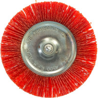 Корщетка-колесо (100 мм; нейлон) для дрелей FIT IT 38610