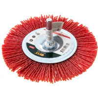 Корщетка-колесо (100 мм; нейлон) для дрелей FIT IT 38610