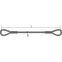 Канатный петлевой строп КантаПлюс опрессовка оСКП-1,6/1,0м