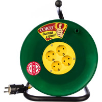 Силовой удлинитель на катушке 4 гн. 30м Союз 481S-3703