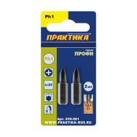 Бита PH-1 Профи (2 шт; 25мм) ПРАКТИКА 035-561