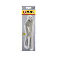 Зажимные клещи с закругленными губками TOPEX 225 мм 32D855