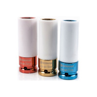 Набор ударных глубоких торцевых головок 1/2, Cr-Mo, 3шт, кейс КОБАЛЬТ 010301-03