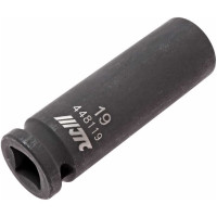 Торцевая ударная головка 1/2 х 19 мм, длина 82 мм, глубокая, тонкостенная, 6-гранная JTC JTC-448119