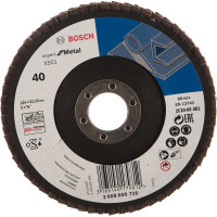 Круг лепестковый Expert for Metal для УШМ (125 мм; К40) Bosch 2608606716