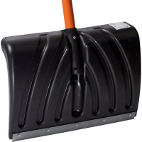 Снеговая пластиковая лопата Cicle Крепыш с оцинк. планкой, металл. черенком и V-ручкой 4607156367023