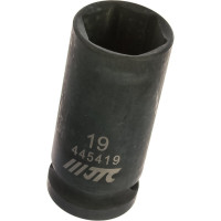 Головка торцевая 1/2” 19 ударная тонкостенная L=55мм JTC 445419