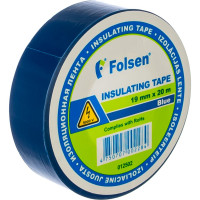 Изоляционная лента Folsen 19ммx20м синяя 012502
