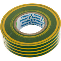 Изоляционная лента Folsen 19ммx20м желто-зеленая 012509