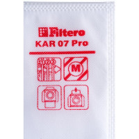 Мешки для пылесоса Karcher, Columbus, Comac, Fiorentini, Nilfisk, Sprintus, Viper трехслойные синтетические Filtero KAR 07 Pro 7л 5шт 05674