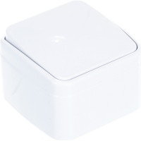 Одноклавишный выключатель, белый UNIVersal Электра 0001