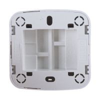 Двухклавишный выключатель с подсветкой Союз Электра о/у, 10А, 220В, белый (еврослот) 0030