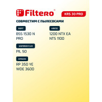 Мешки для пылесоса Kress, Bort, Hitachi трехслойные синтетические Filtero KRS 30 Pro 30л  2шт 05609