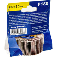 Круг лепестковый с оправкой (60х30 мм; P180) ПРАКТИКА 649-073