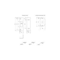 Врезной замок APECS 90-K-CR 900A 02728