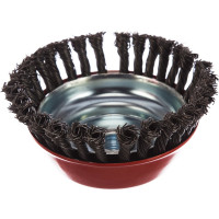 Щетка чашечная для УШМ (150 мм; М14; крученая проволока  0.8 мм) MATRIX 74626