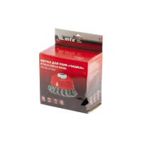 Щетка чашечная для УШМ (150 мм; М14; крученая проволока  0.8 мм) MATRIX 74626