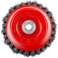 Щетка чашечная двухрядная (125 мм; М14 крученая проволока 0,5 мм) для УШМ MATRIX 74683