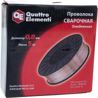Проволока сварочная омедненная (5 кг; 0.8 мм) QUATTRO ELEMENTI 770-353